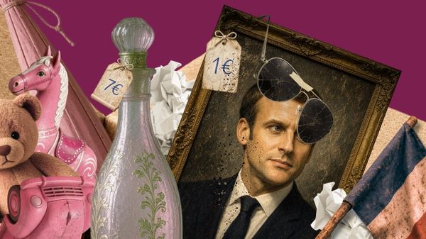 El retrato de Macron está a la venta - Sputnik Mundo