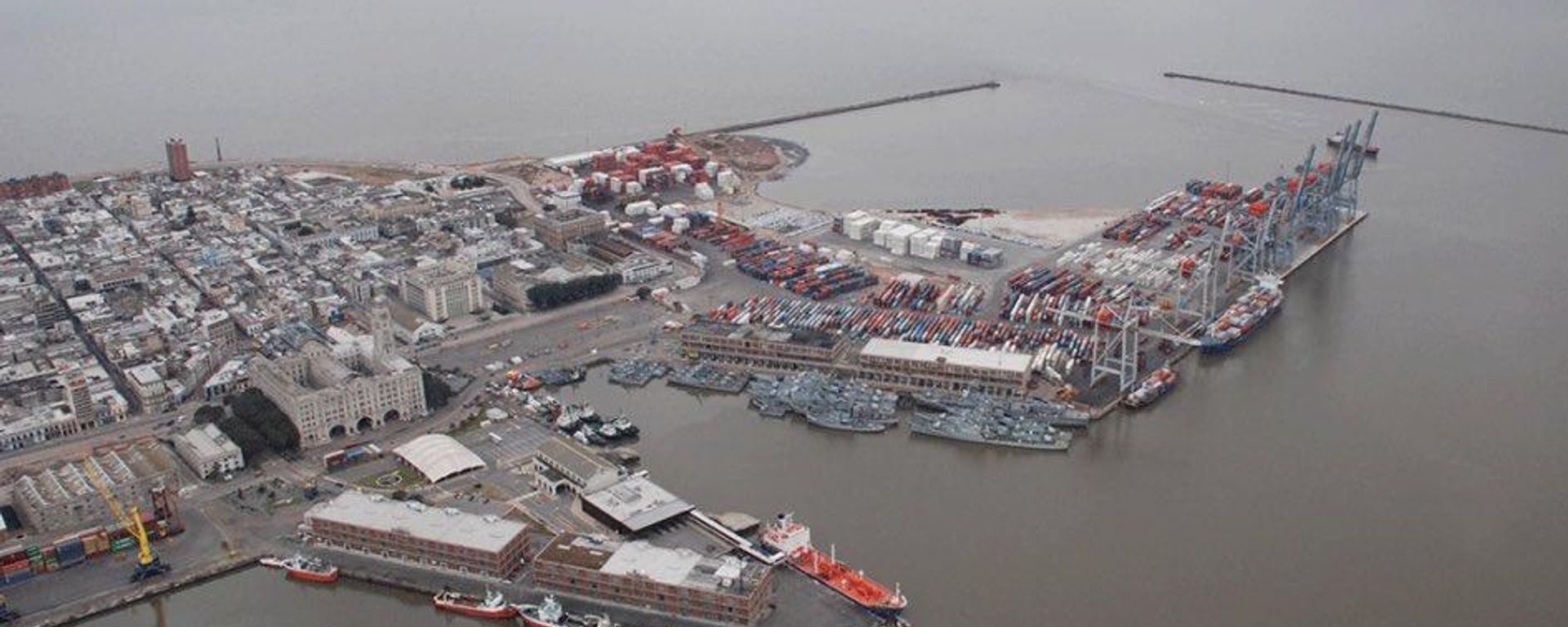 Imagen aérea del Puerto de Montevideo - Sputnik Mundo, 1920, 28.10.2026