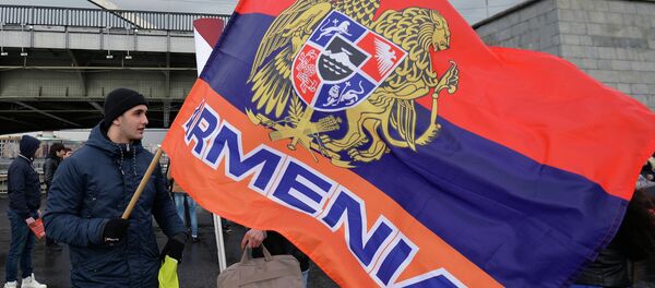 La bandera de Armenia La bandera de Armenia - Sputnik Mundo