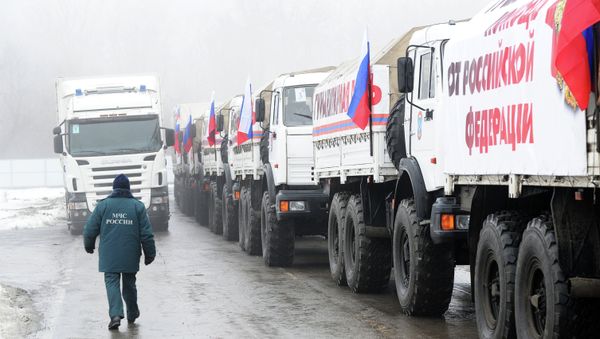 Un convoy humanitario ruso para Donbás (archivo) Un convoy humanitario ruso para Donbás (archivo) - Sputnik Mundo