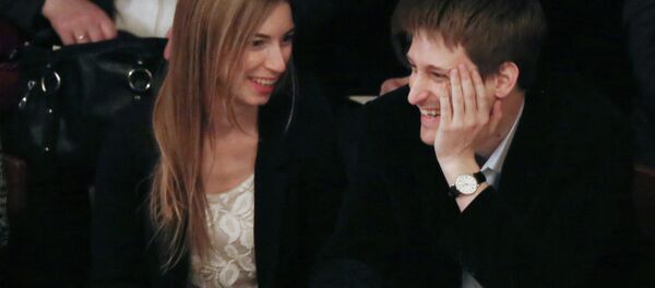 Эдвард Сноуден в одном из российских театров в Москве 13 октября 2014 - Sputnik Mundo