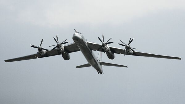 Bombardero estratégico ruso Tu-95MS - Sputnik Mundo