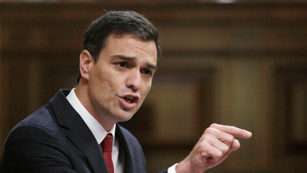 Pedro Sánchez, el secretario general de los socialistas del PSOE - Sputnik Mundo