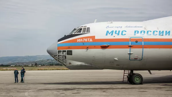 Avión ruso con ayuda humanitaria en Siria (archivo) - Sputnik Mundo