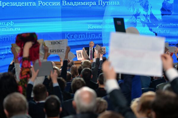 Rueda de prensa anual de Vladímir Putin - Sputnik Mundo