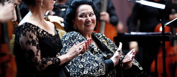 Визит Монтсеррат Кабалье в Армению Визит Монтсеррат Кабалье в Армению - Sputnik Mundo