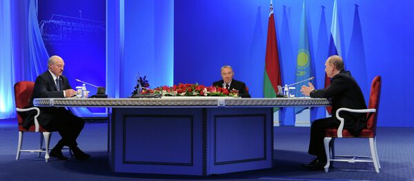 Presidentes de Rusia, Kazajistán y Bielorrusia - Sputnik Mundo