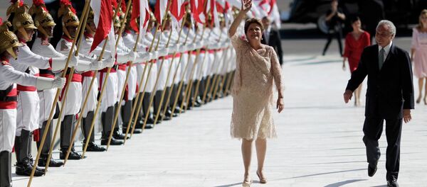 Dilma Rousseff durante la ceremonia de toma de posesión realizada en la capital Brasília - Sputnik Mundo