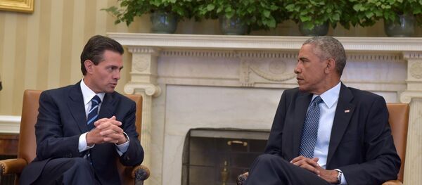 El presidente de México se reúne con Obama en Washington El presidente de México se reúne con Obama en Washington - Sputnik Mundo
