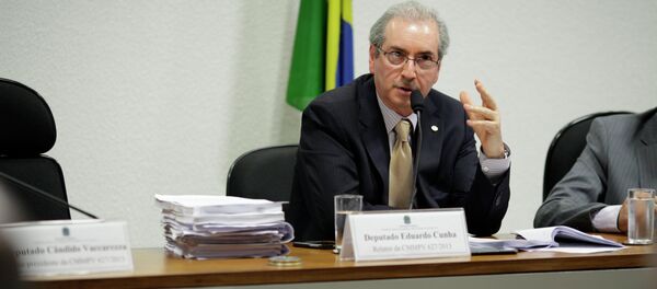 Eduardo Cunha, presidente del Congreso Nacional de Brasil y miembro el Partido del Movimiento Democrático de Brasil Eduardo Cunha, presidente del Congreso Nacional de Brasil y miembro el Partido del Movimiento Democrático de Brasil - Sputnik Mundo