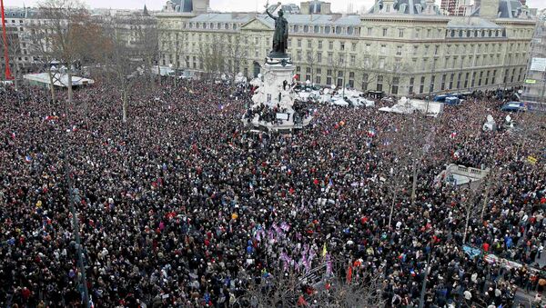 Marcha de la unidad en París - Sputnik Mundo