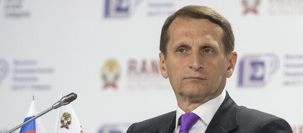 Serguéi Narishkin, presidente del Parlamento de Rusia Serguéi Narishkin, presidente del Parlamento de Rusia - Sputnik Mundo