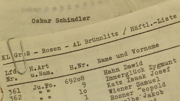 La lista de Schindler - Sputnik Mundo