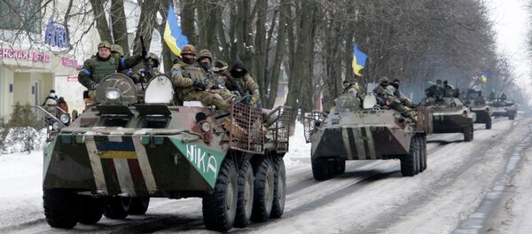 Miembros de las fuerzas armadas de Ucrania en el este de Ucrania - Sputnik Mundo