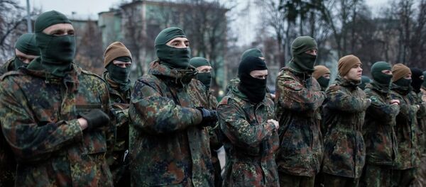 Militares del batallón ucraniano Azov - Sputnik Mundo