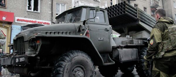 Lanzadera Grad de milicianos de Donetsk Lanzadera Grad de milicianos de Donetsk - Sputnik Mundo