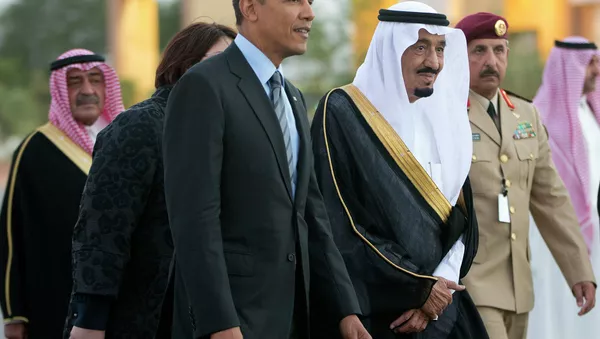 Presidente de EEUU Barack Obama y príncipe Salman bin Abdelaziz al Saud - Sputnik Mundo