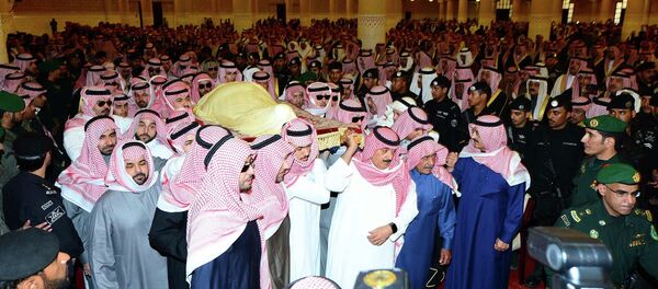 Ceremonia de despedida del rey Abdalá - Sputnik Mundo