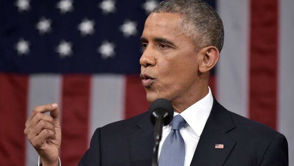 U.S. President Barack Obama delivers his State of the Union address to a joint session of Congress on Capitol Hill in Washington, January 20, 2015. - Sputnik Mundo