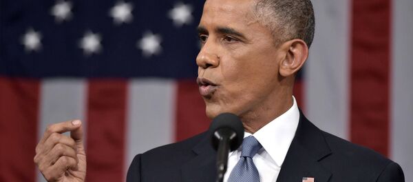 U.S. President Barack Obama delivers his State of the Union address to a joint session of Congress on Capitol Hill in Washington, January 20, 2015. - Sputnik Mundo
