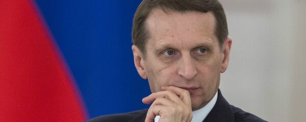 Serguéi Narishkin, presidente de la Duma de Rusia Serguéi Narishkin, presidente de la Duma de Rusia - Sputnik Mundo