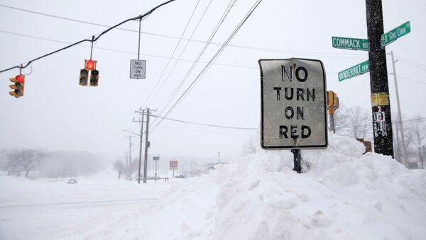 Tormenta de nieve congela Nueva York - Sputnik Mundo