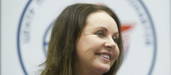 English classical crossover soprano, actress, songwriter and dancer Sarah Brightman meets with top managers and employees of the Gagarin Cosmonaut Training Center - Sputnik Mundo