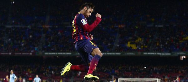 El futbolista del FC Barcelona Neymar El futbolista del FC Barcelona Neymar - Sputnik Mundo