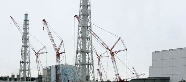This photo taken on July 9, 2014 shows cranes working et the Unit 3 building next to the Unit 4 at the tsunami-crippled Tokyo Electric Power Co.'s Fukushima Daiichi Nuclear Power Plant in Okuma, Fukushima Prefecture, northeast of Tokyo - Sputnik Mundo