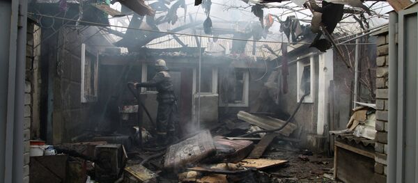 Consequences of artillery attack on Donetsk's Kuibyshevsky District - Sputnik Mundo