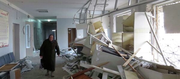 Damaged hospital in Donetsk - Sputnik Mundo