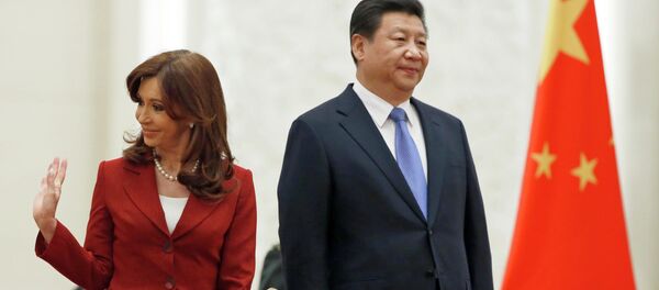 Presidenta de Argentina, Cristina Kirchner y Presidente de la República Popular China, Xi Jinping Presidenta de Argentina, Cristina Kirchner y Presidente de la República Popular China, Xi Jinping - Sputnik Mundo