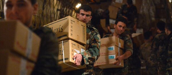 Ayuda humanitaria a Siria (archivo) Ayuda humanitaria a Siria (archivo) - Sputnik Mundo