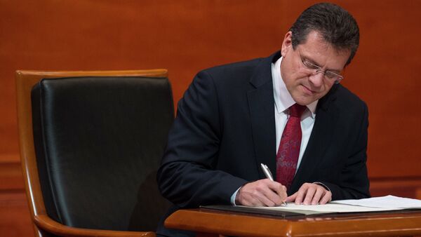 Maros Sefcovic, vicepresidente de la Comisión Europea para la Unión Energética - Sputnik Mundo