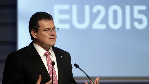 Maros Sefcovic, vicepresidente de la Comisión Europea para la Unión Energética - Sputnik Mundo