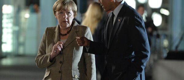 Angela Merkel y Barack Obama - Sputnik Mundo