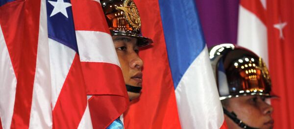 Opening ceremony for Cobra Gold at a military academy in Nakhon Nayok province, east of Bangkok February 9, 2015 Opening ceremony for Cobra Gold at a military academy in Nakhon Nayok province, east of Bangkok February 9, 2015 - Sputnik Mundo