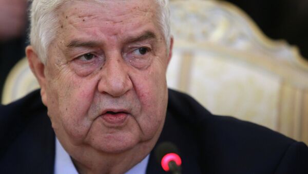 Walid Muallem, ministro de Asuntos Exteriores de Siria - Sputnik Mundo