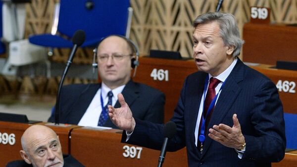 Alexéi Pushkov, jefe del Comité de asuntos internacionales de la Cámara Baja del Parlamento ruso - Sputnik Mundo