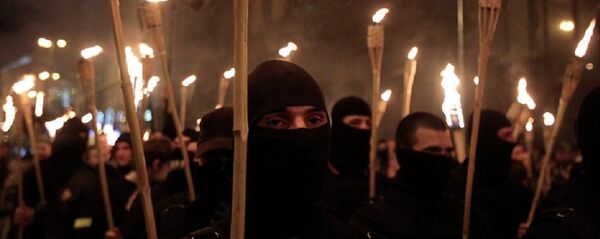 Neonazis en Ucrania (archivo) - Sputnik Mundo