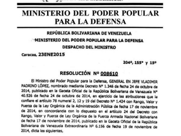 Texto completo de la Resolución 008610 en la Gaceta oficial de la República Bolivariana de Venezuela - Sputnik Mundo