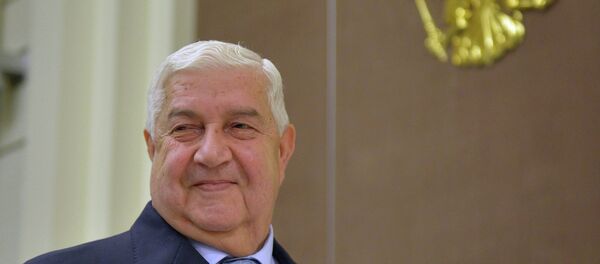 Walid Muallem, ministro de Asuntos Exteriores de Siria - Sputnik Mundo
