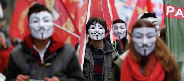 Manifestantes en Estambul, Turquía - Sputnik Mundo