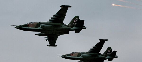 Aviones de asalto Su-25 (archivo) - Sputnik Mundo