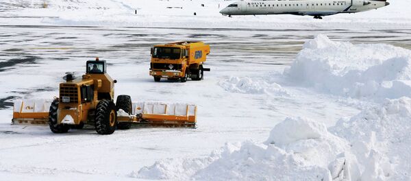 Miles de vuelos cancelados en EEUU por un temporal de nieve Miles de vuelos cancelados en EEUU por un temporal de nieve - Sputnik Mundo