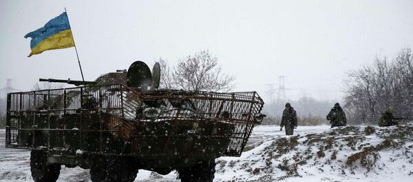 Soldados ucranianos cerca de la ciudad de Debáltsevo - Sputnik Mundo