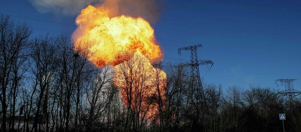 Una explosión en Ucrania (archivo) - Sputnik Mundo