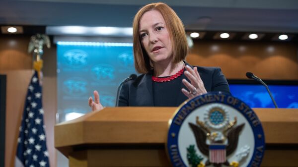 US State Department spokeswoman Jen Psaki - Sputnik Mundo