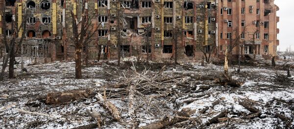 Разрушенный аэропорт Донецка - Sputnik Mundo