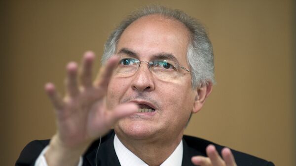 Caracas Mayor Antonio Ledezma speaks at the Council of the Americas in Washington on July 20, 2009 - Sputnik Mundo